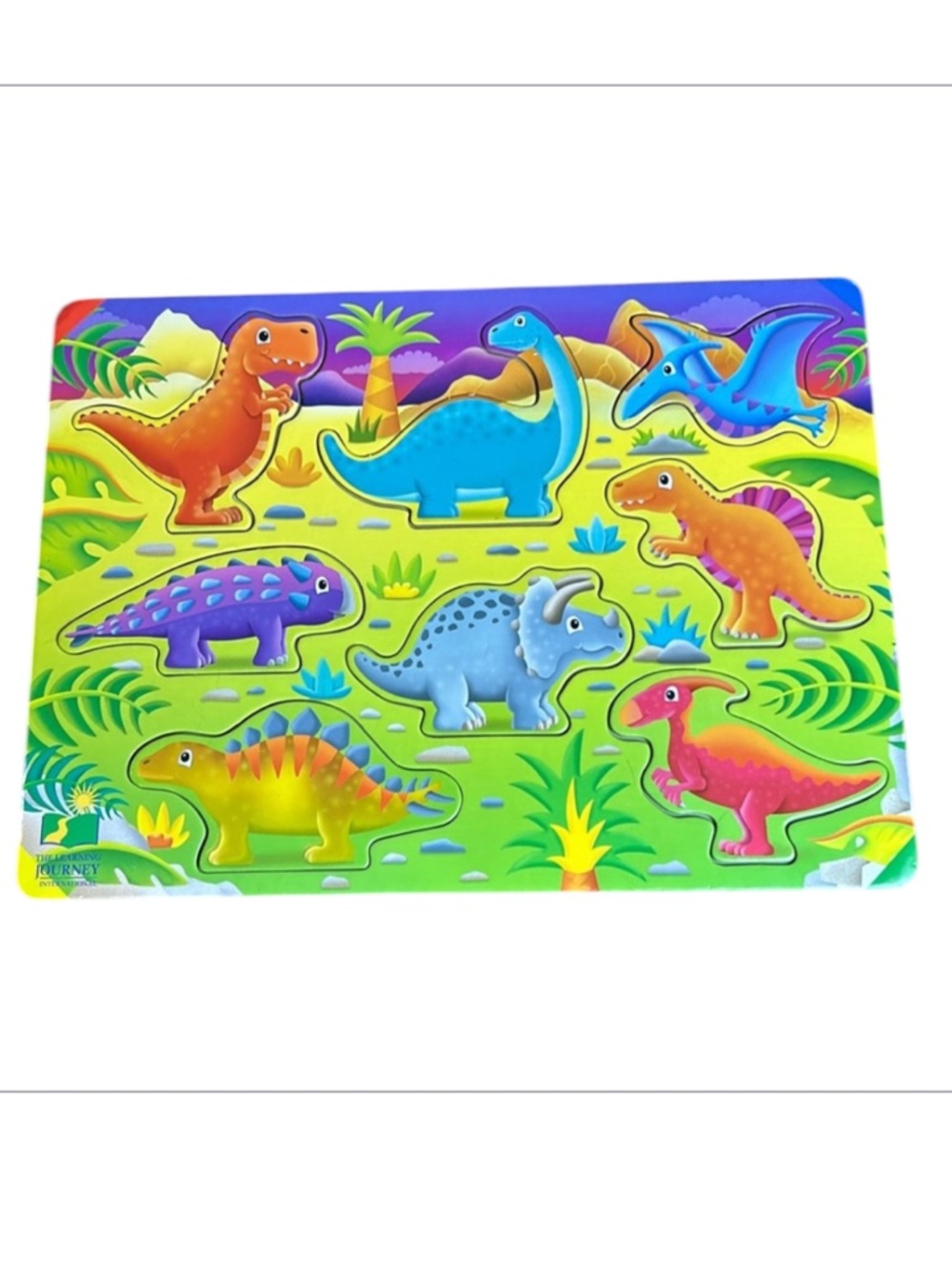 Dinosaur wooden learning puzzle